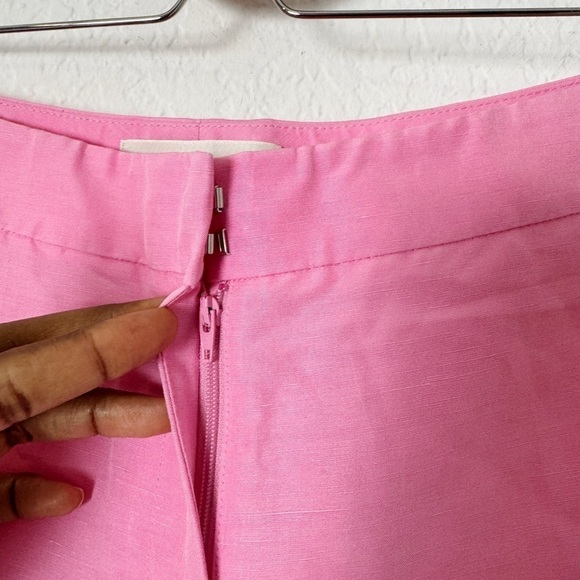 Lafayette 148 New York Barrow Linen & Silk Crepe Pants - Picture 4 of 9